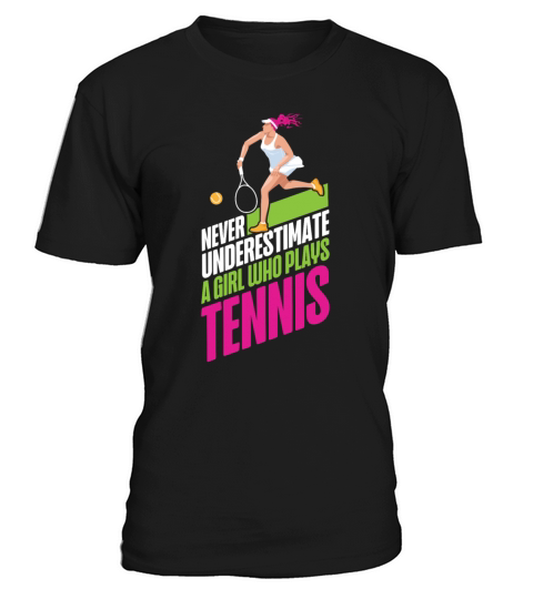 Funny Tennis Player Racket Girl T-Shirt Unisex