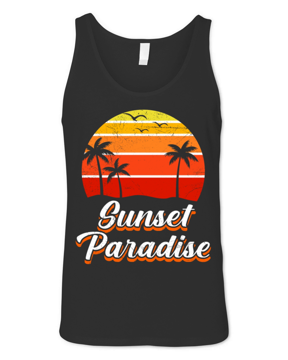 Florida SUNSET PARADISE Vintage Sunshine-State Unisex Jersey Tank