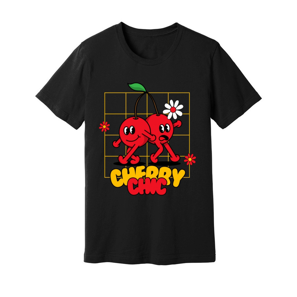Funky Cherry Chic Sweet Style with a Playful Twist Unisex Jersey Tee