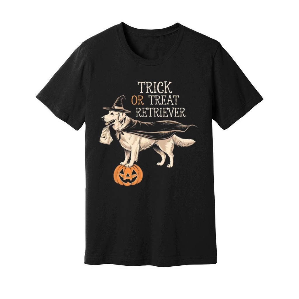 Trick or Treat Retriever Unisex Jersey Tee