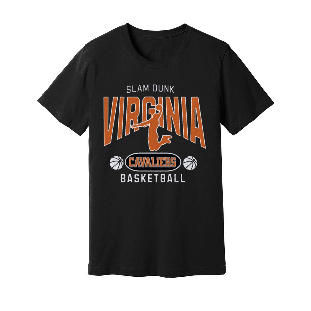 Virginia Cavaliers Slam Dunk Basketball Unisex Jersey Tee