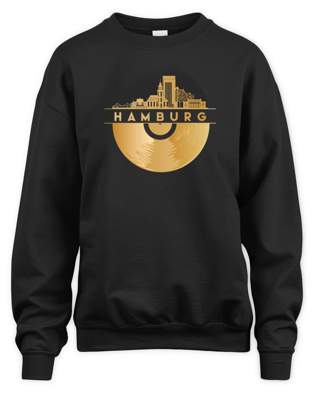 Vinyl-Record-Player Disco-Music Unisex Premium Crewneck Sweatshirt