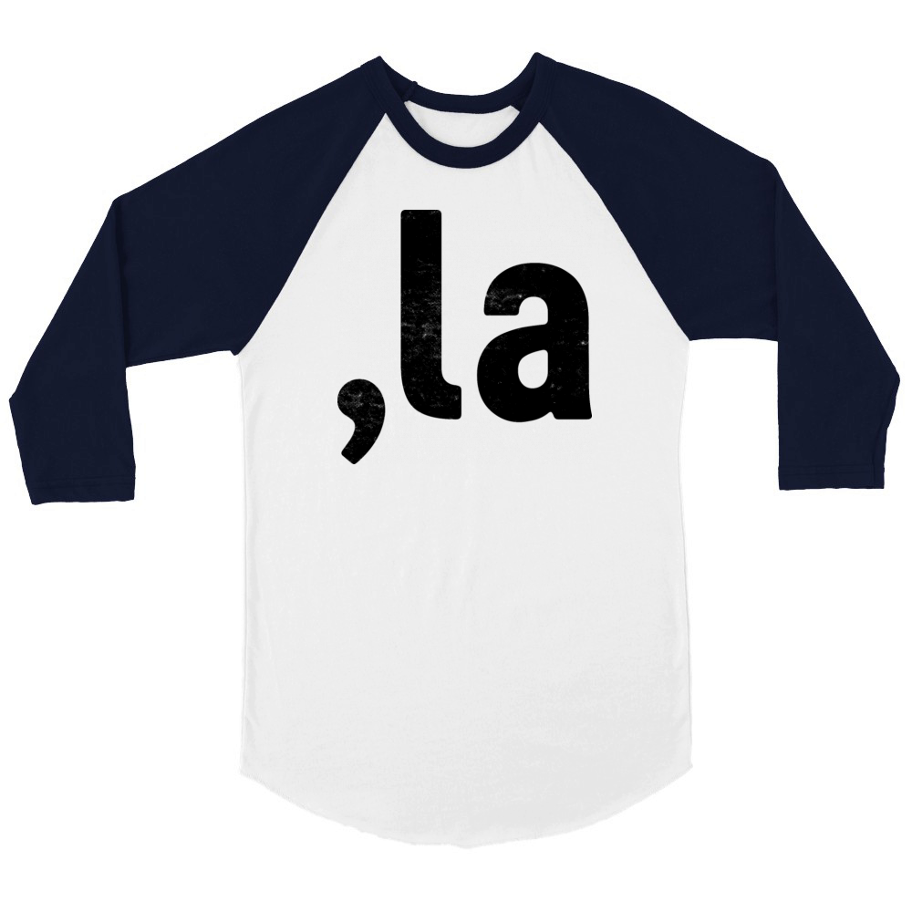 Comma La Kamala Harris 2024 Black Retro Vote Unisex ¾ sleeve Raglan T-shirt