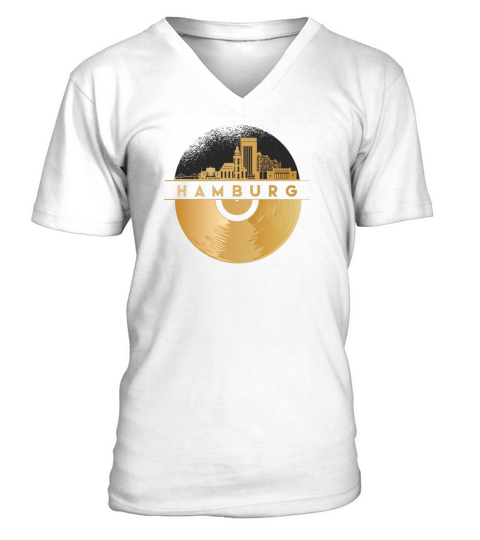 Vinyl-Record-Player Disco-Music V-Neck T-shirt