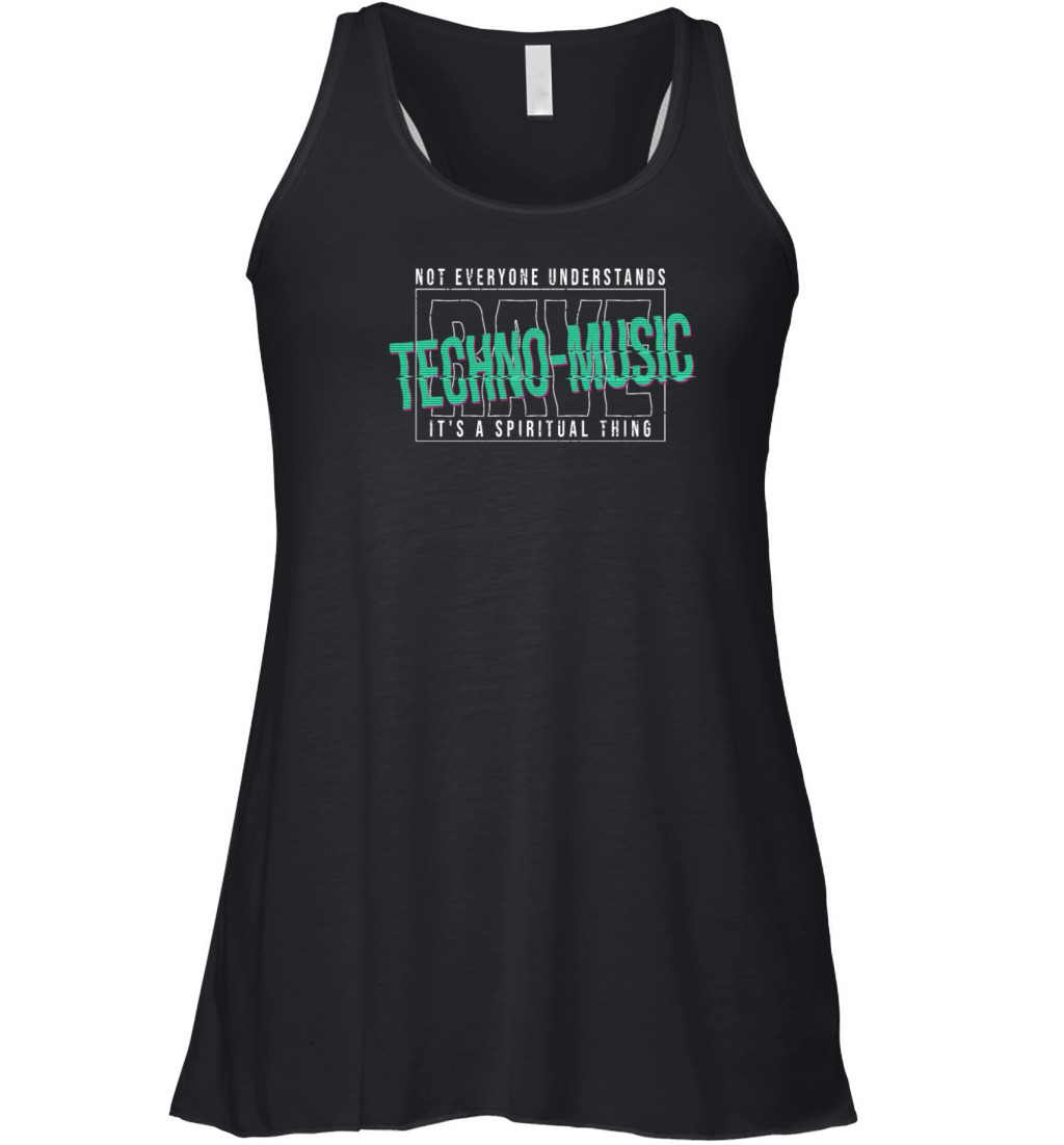 Hardcore Rave Music Raver EDM House-Music Women's Flowy Tank Top