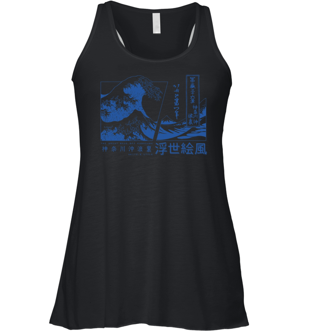 the great wave off kanagawa japan Women's Flowy Tank Top