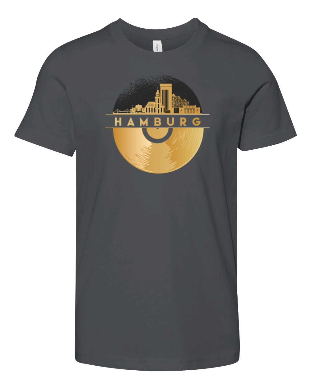 Vinyl-Record-Player Disco-Music Youth Unisex Jersey Tee