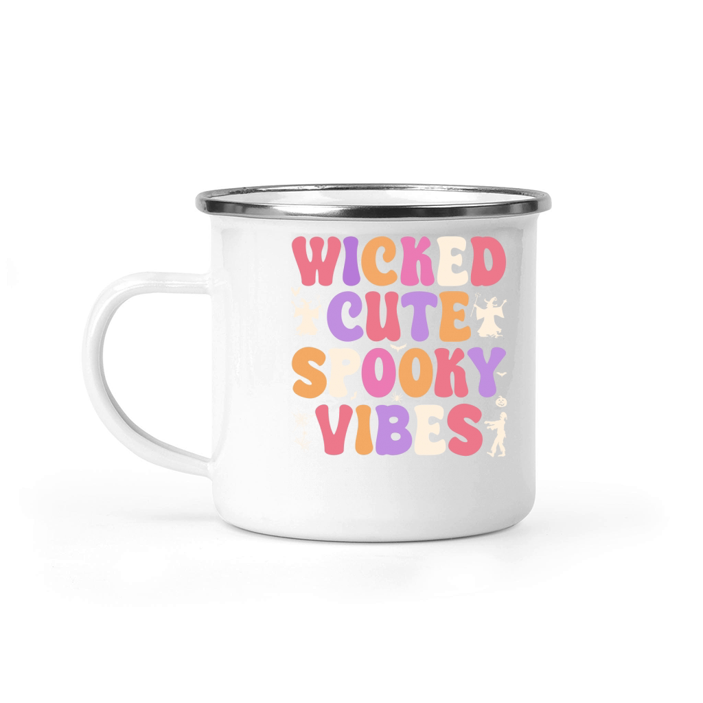wicked cute spooky vibes Camping Mug