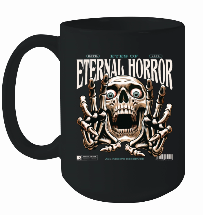 Eternal Horror Skull Ceramic Mug