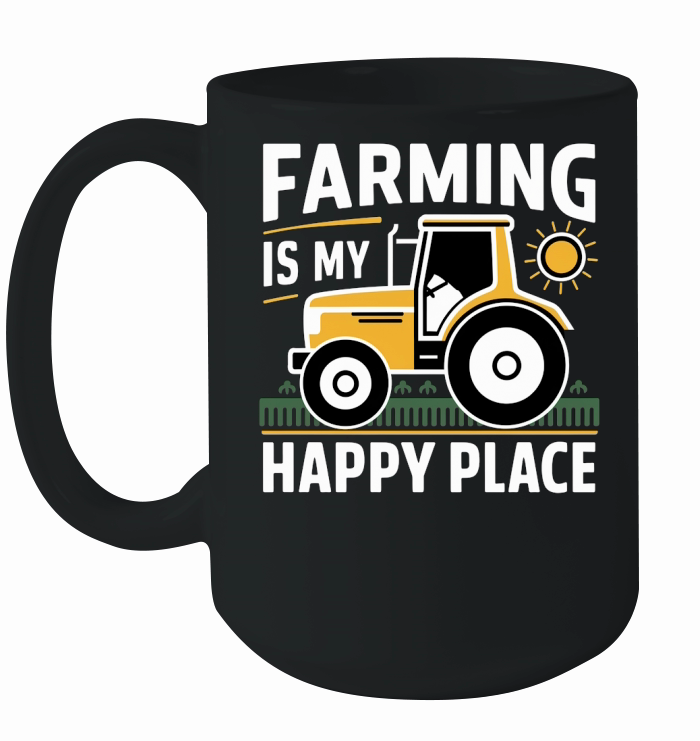 Farming is My Happy Place (2) Ceramic Mug