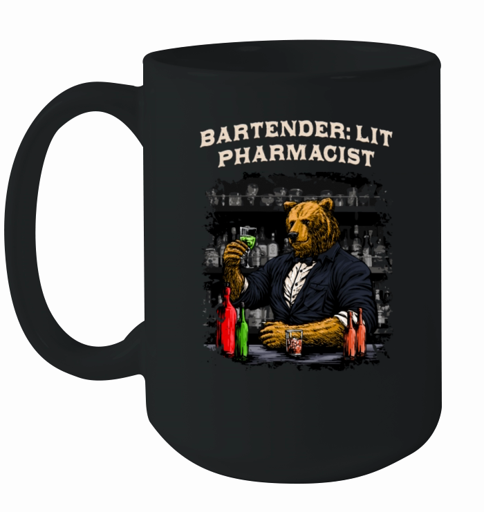 Lit Pharmacist Funny Bartender Humor Bartending Pr Ceramic Mug