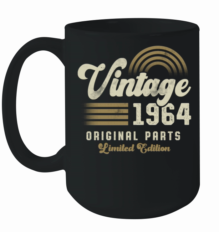 Vintage 1964 Birthday Retro Ceramic Mug