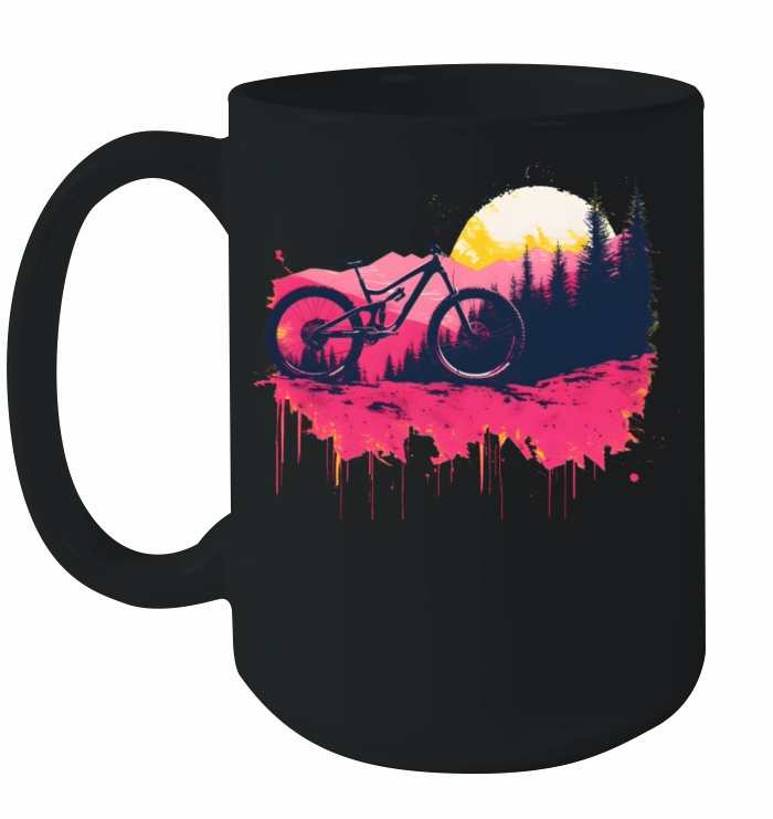 Vintage Mountain Biking Ceramic Mug