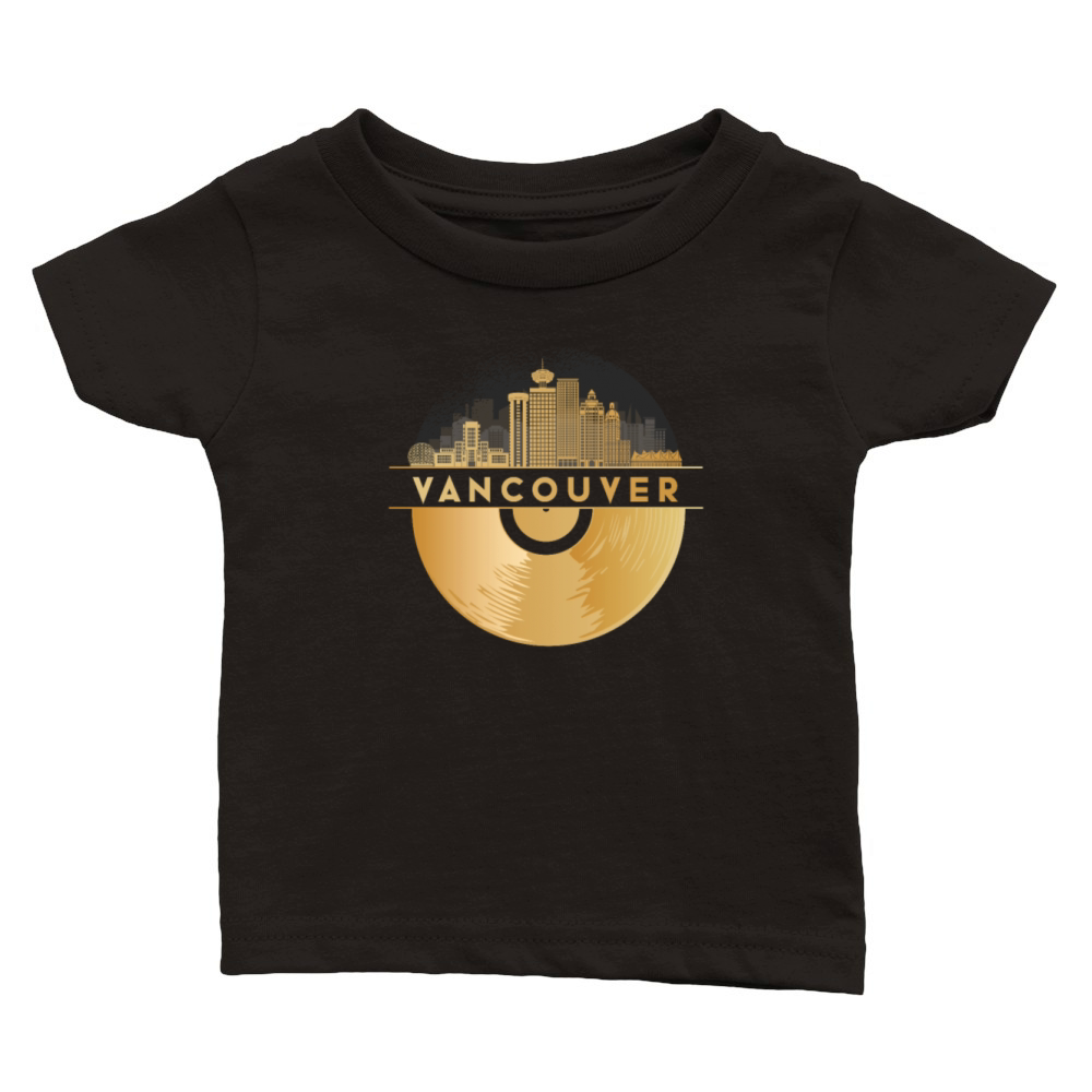 Vinyl-Record-Player Disco-Music Classic Baby Crewneck T-shirt