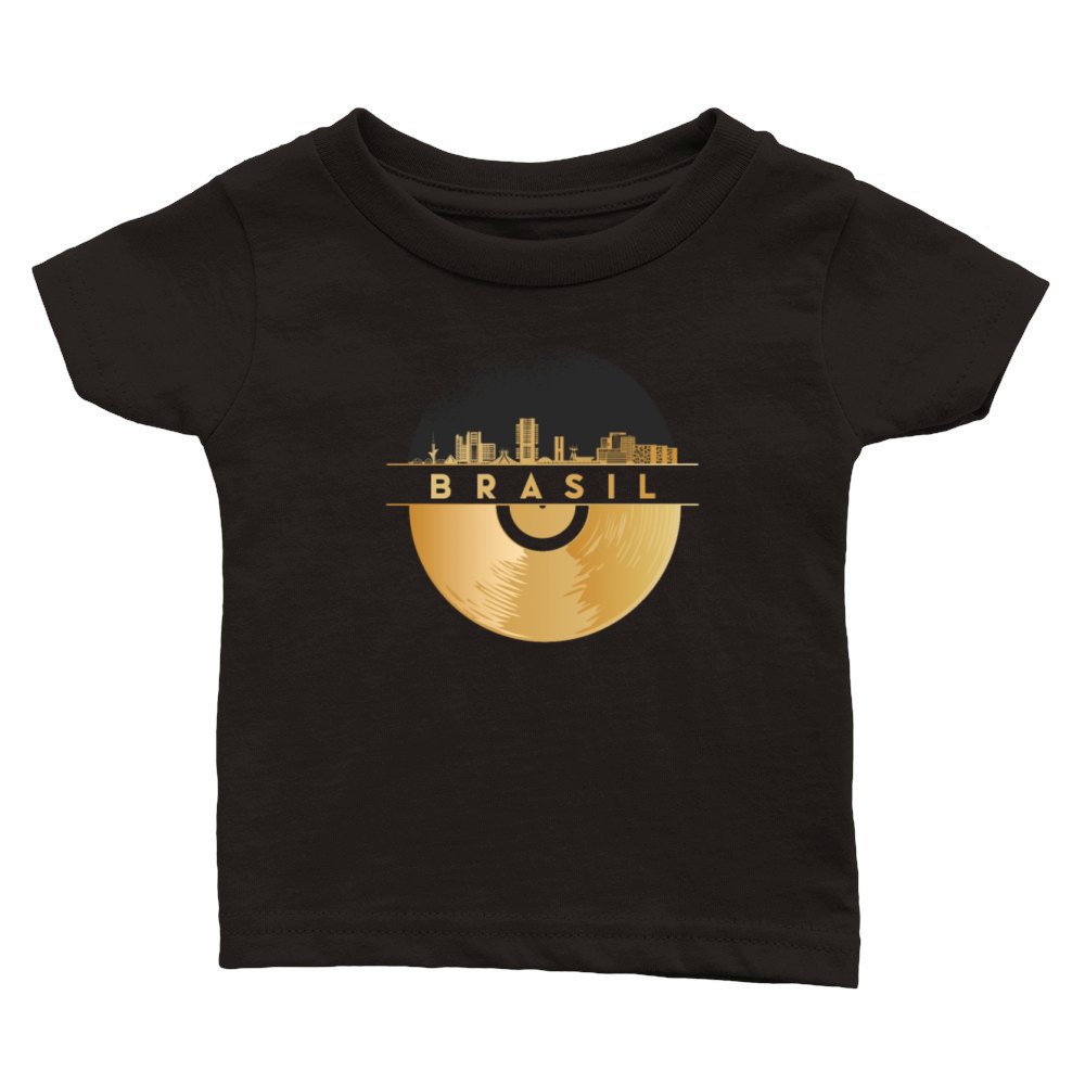 Vinyl-Record-Player Disco-Music Classic Baby Crewneck T-shirt