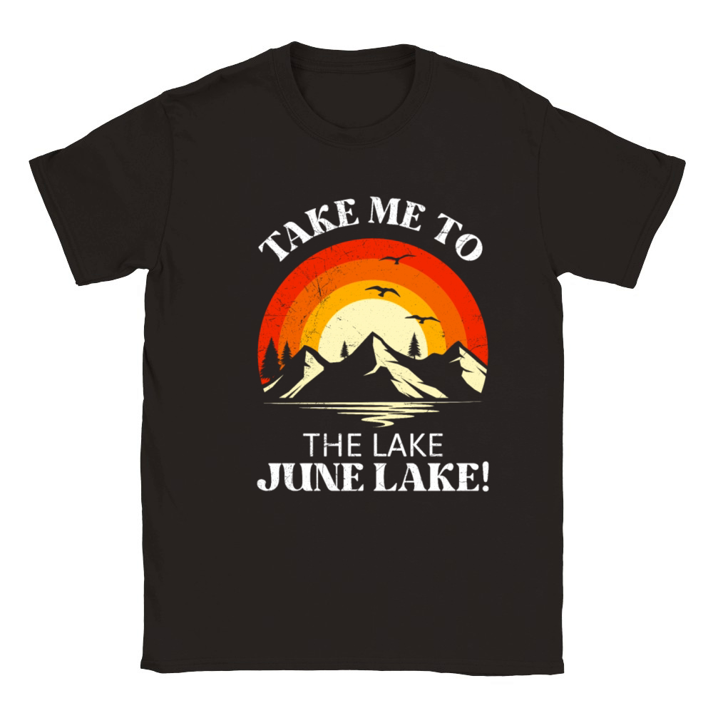 JUNE LAKE CALIFORNIA Fan Vintage Nevada June Classic Kids Crewneck T-shirt