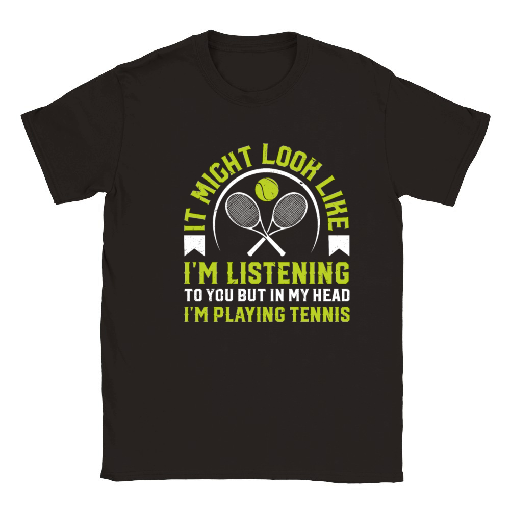 Tennis Lover - but in my head Im playing tennis Classic Kids Crewneck T-shirt