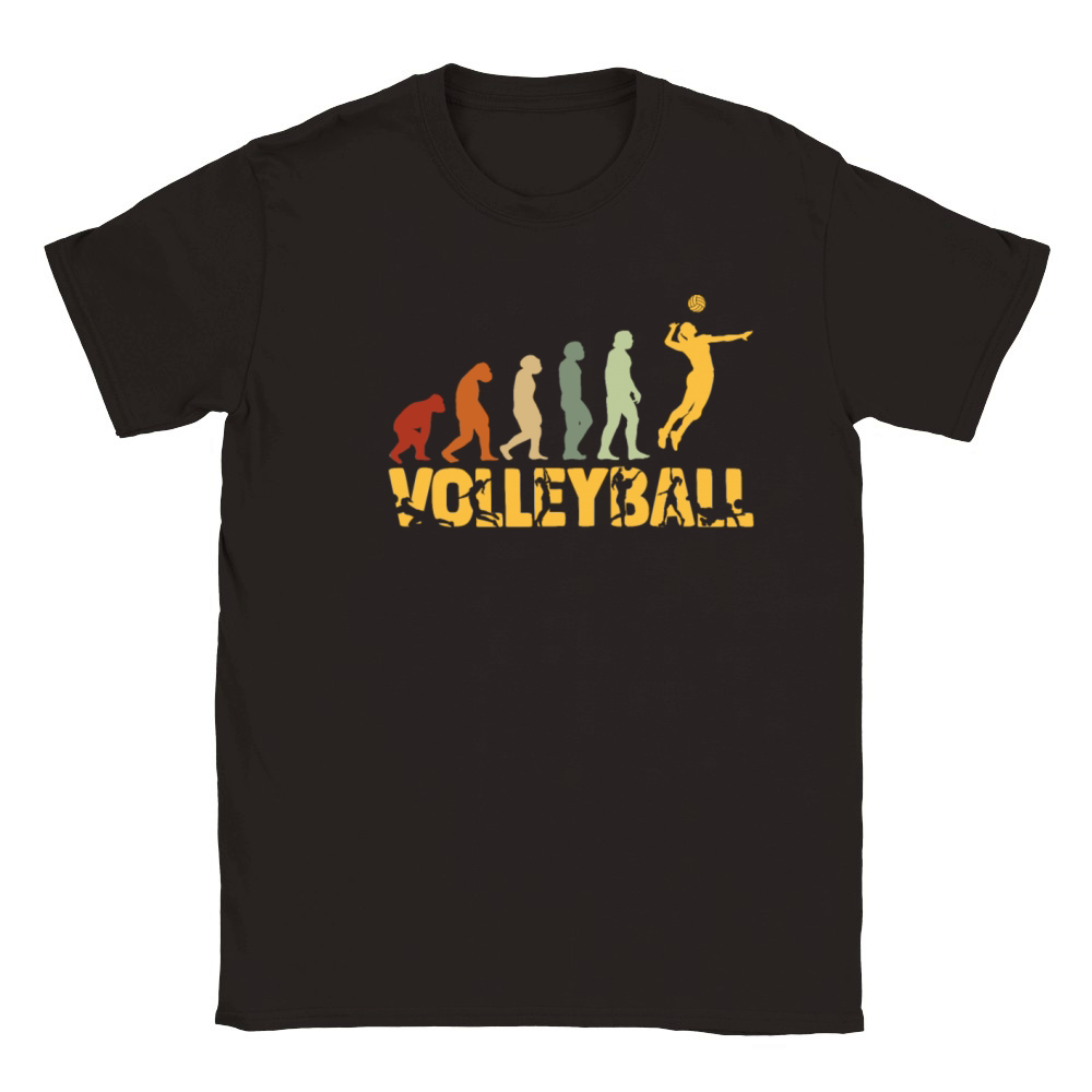 Volleyball Evolution volleyballs balls Vintage Classic Kids Crewneck T-shirt