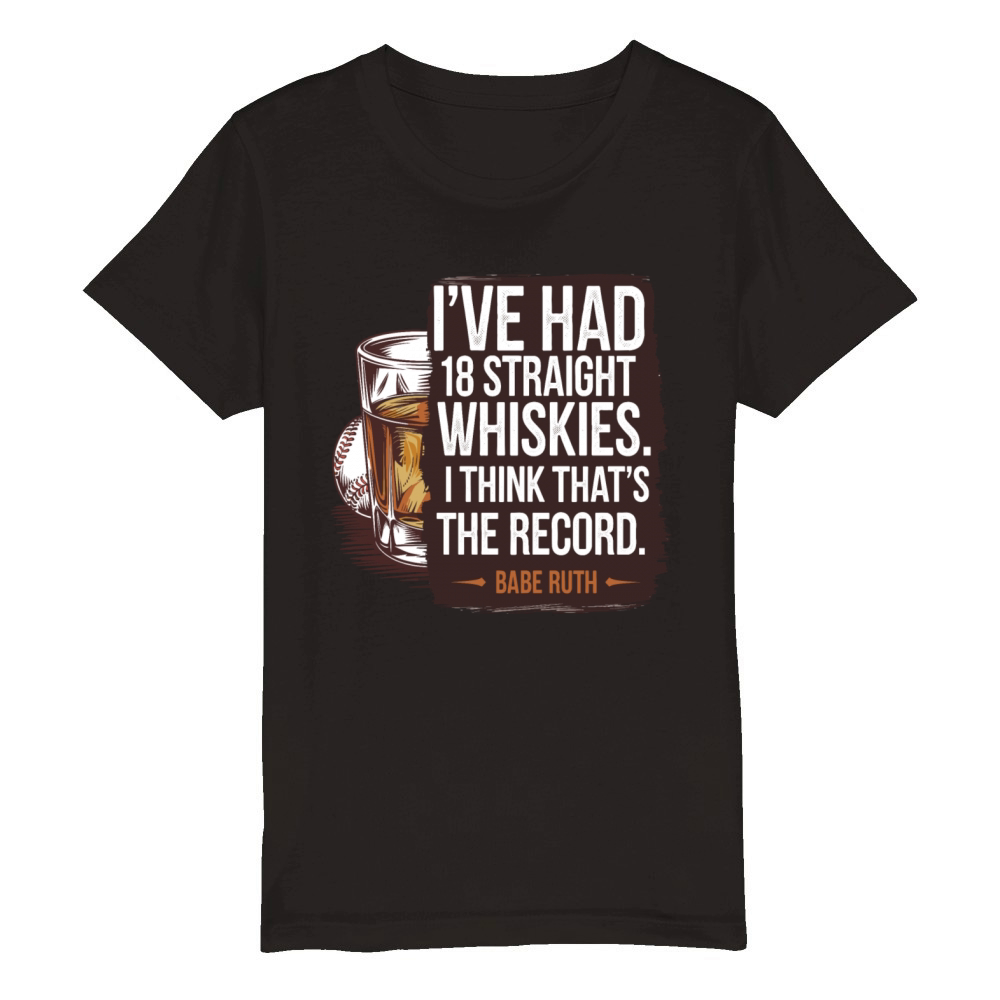 Baseball Babe Ruth Saying Sports Quote Organic Kids Crewneck T-shirt