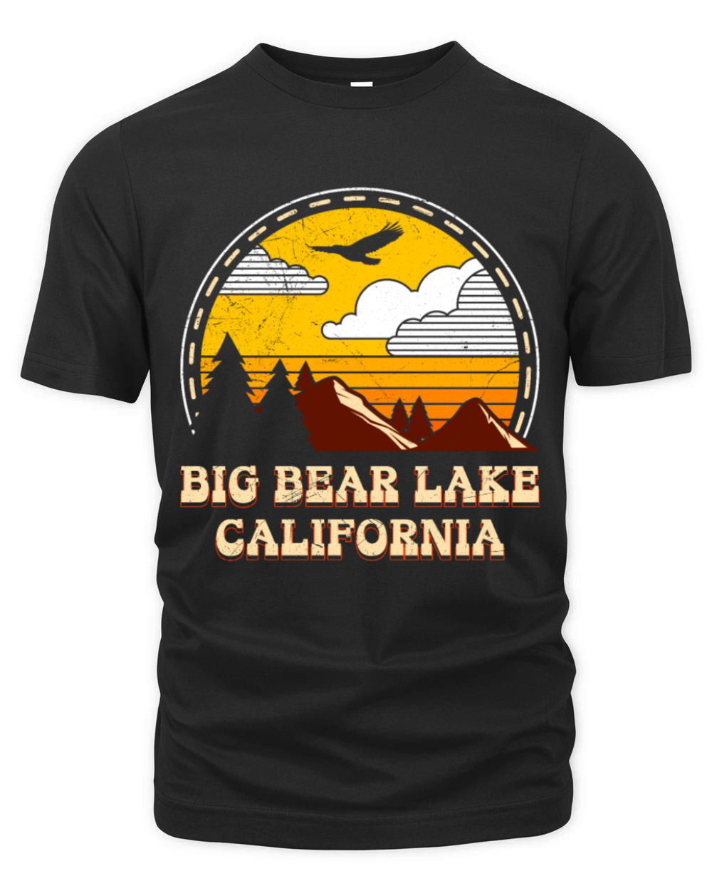 BIG BEAR LAKE CLAIFORNIA Vintage Big Bear Lake Organic Unisex T-shirt