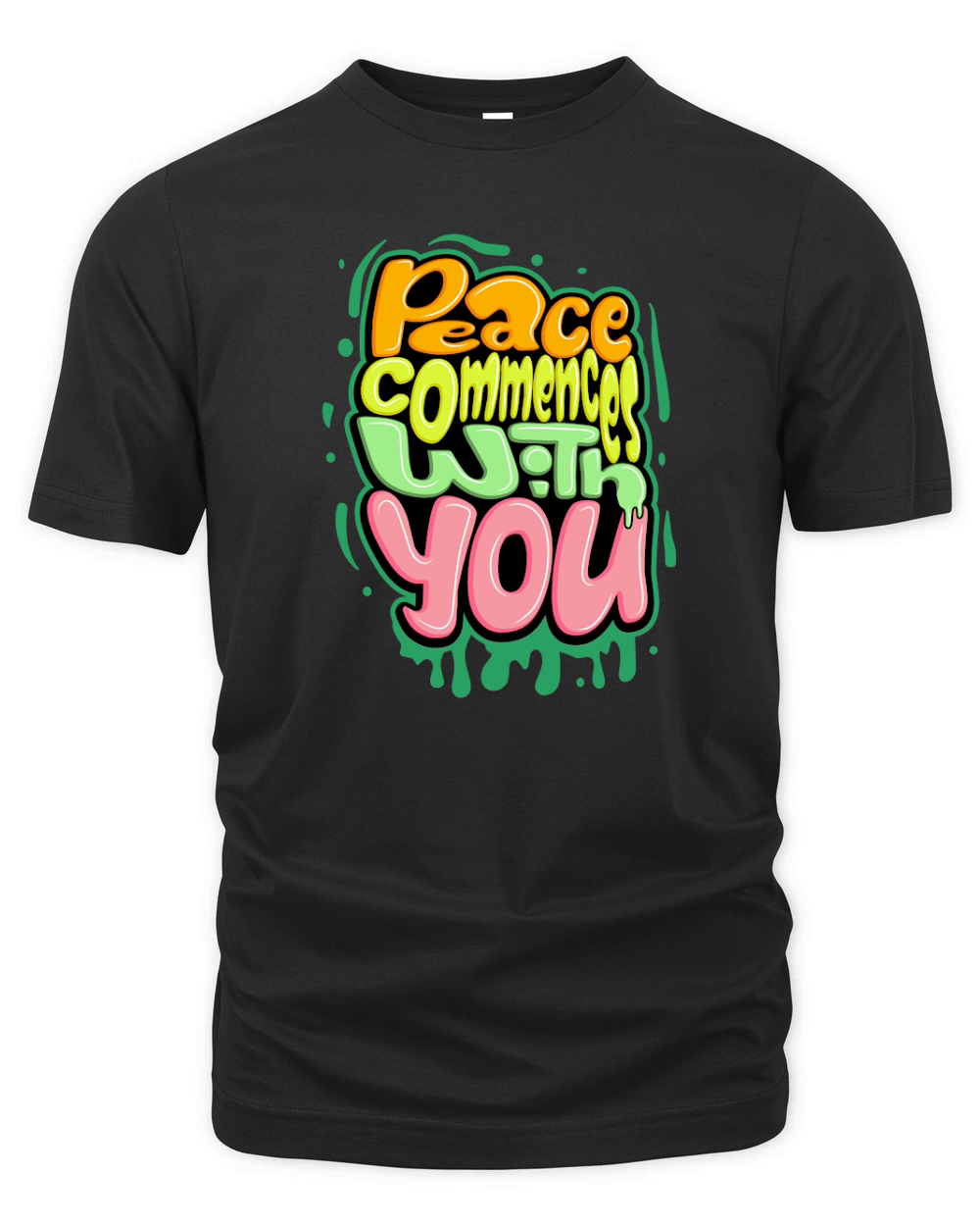 Peace commences with you Organic Unisex T-shirt