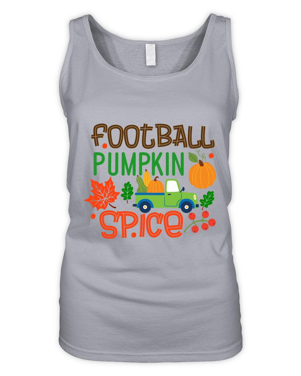 Football Pumpkin Spice Organic Women's Tank Top