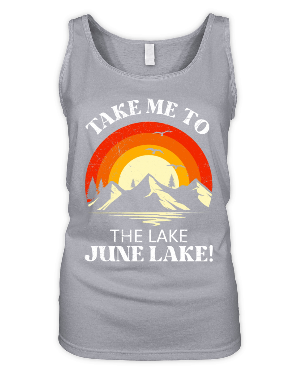 JUNE LAKE CALIFORNIA Fan Vintage Nevada June Organic Women's Tank Top