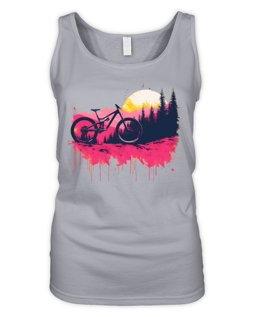 Vintage Mountain Biking Organic Women's Tank Top