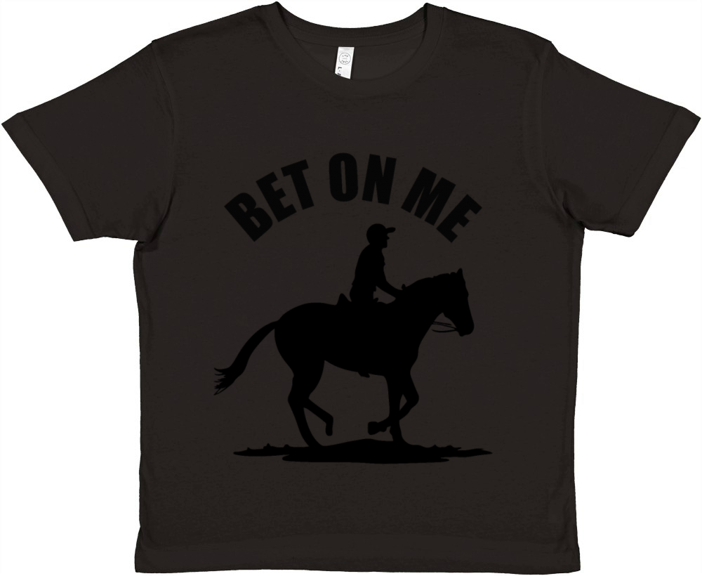 Bet On Me - Horse Racing Premium Kids Crewneck T-shirt
