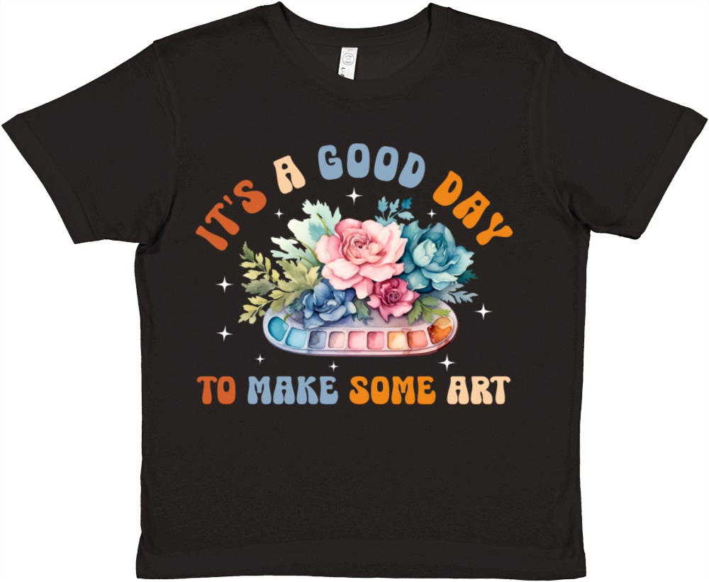 Its a Good Day to Make Some Art - Artist Premium Kids Crewneck T-shirt