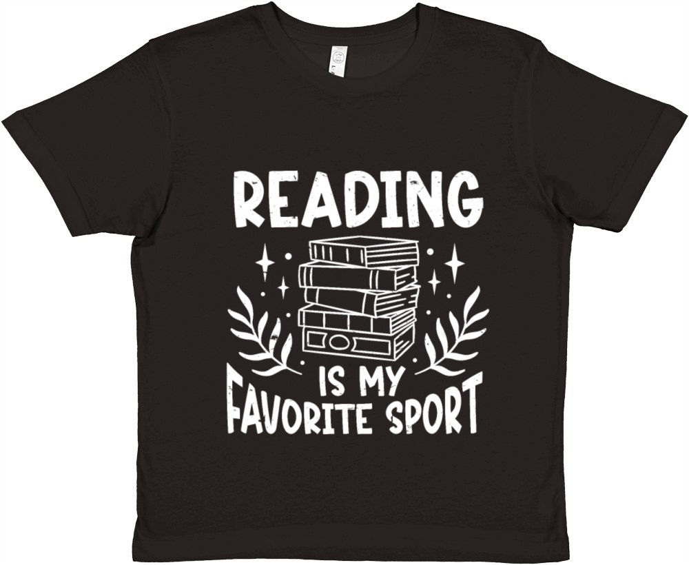 Reading Is My Favorite Sport Bookworm Premium Kids Crewneck T-shirt