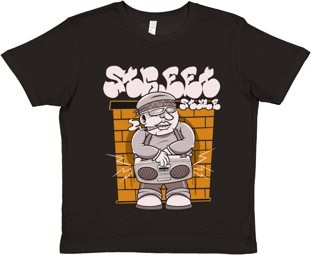 Street Style Premium Kids Crewneck T-shirt