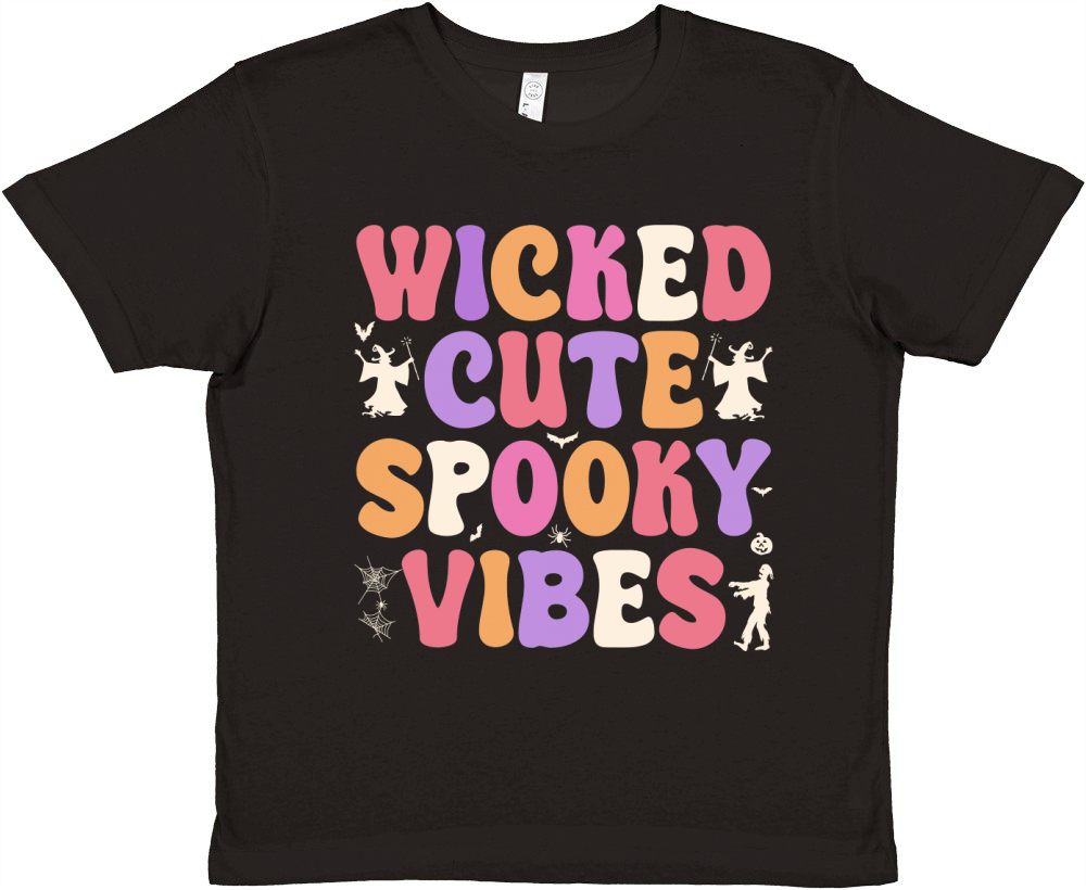 wicked cute spooky vibes Premium Kids Crewneck T-shirt