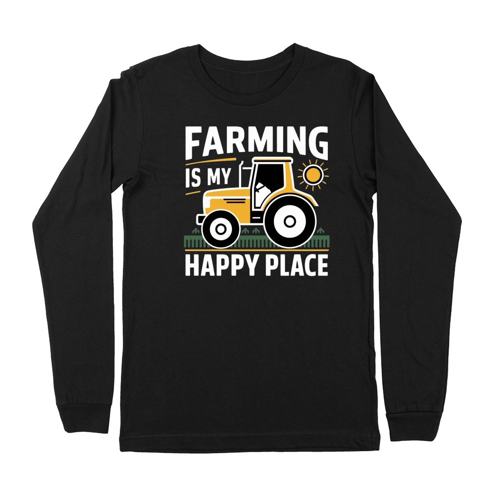 Farming is My Happy Place (2) Premium Long Sleeve