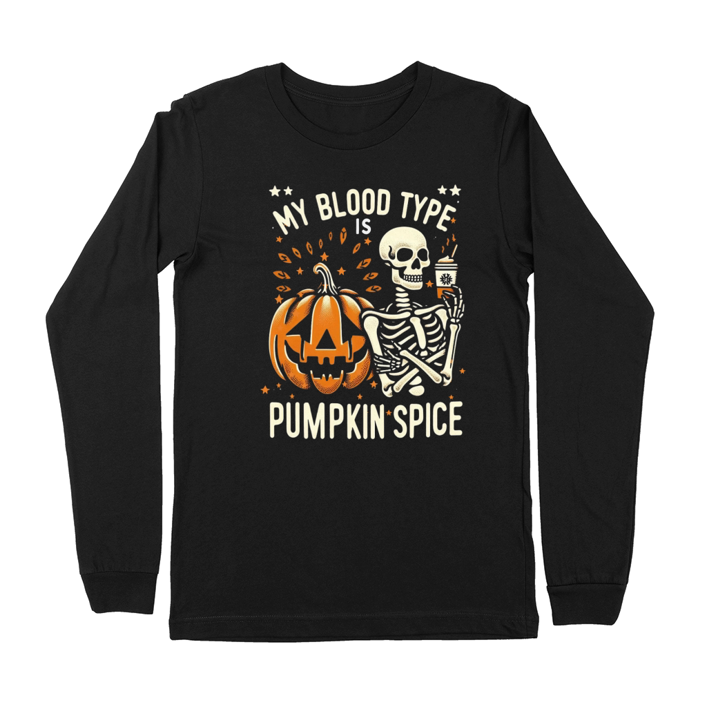 My Blood Type is Pumpkin Spice 03 Premium Long Sleeve