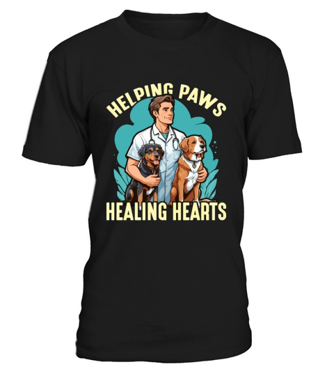Veterinary Technician Helping Paws Animal Lover T-Shirt Unisex