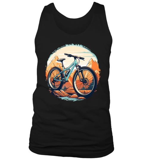 Mountain Biking Sketch Vintage Style Tank Top Unisex