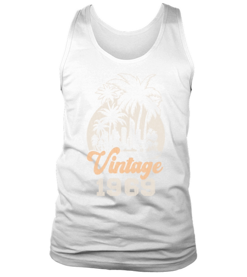 Vintage 1969 Birthday Palm Trees Tank Top Unisex