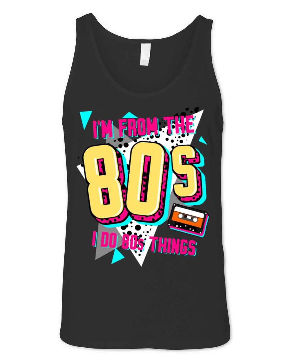 80s Retro Disco 1980 Unisex Jersey Tank