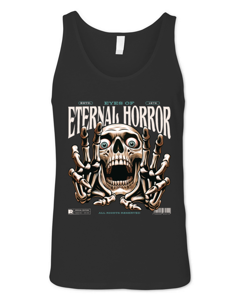 Eternal Horror Skull Unisex Jersey Tank