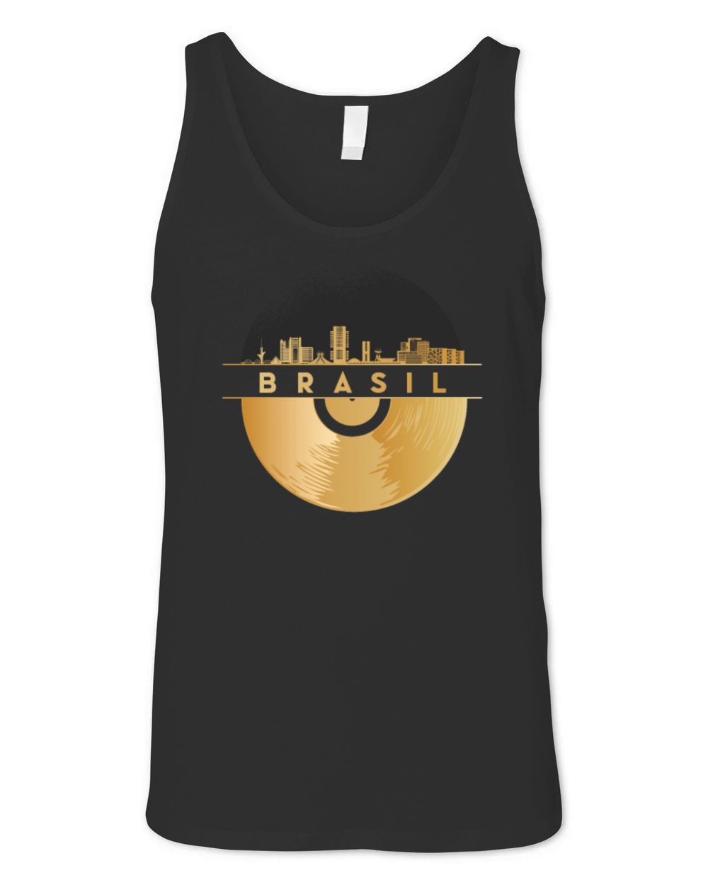 Vinyl-Record-Player Disco-Music Unisex Jersey Tank