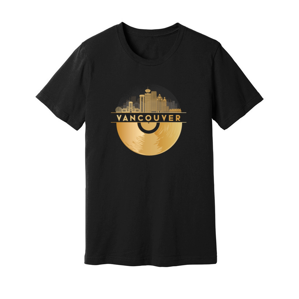 Vinyl-Record-Player Disco-Music Unisex Jersey Tee