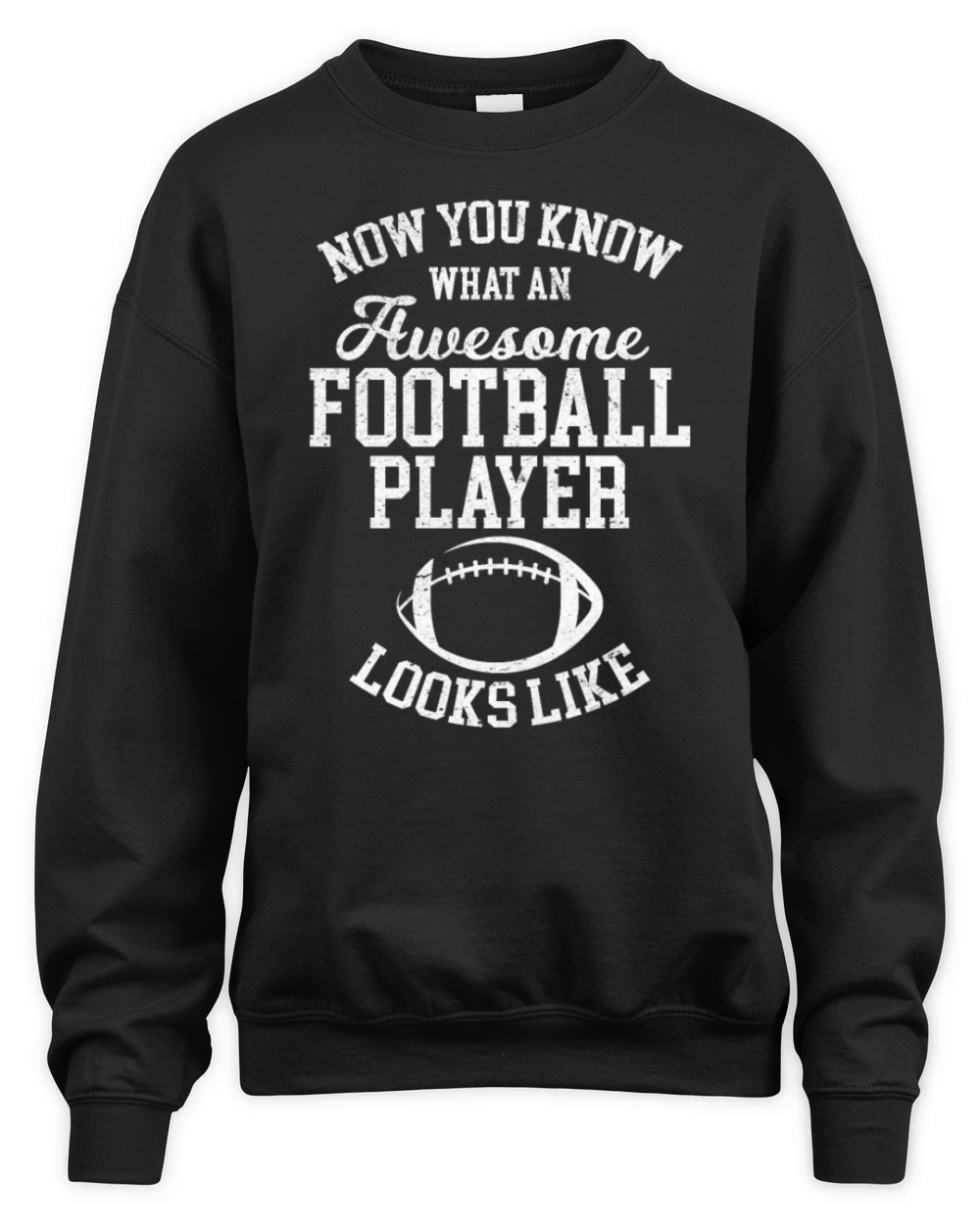 Awesome Football Player Looks Like - Football Game Unisex Premium Crewneck Sweatshirt