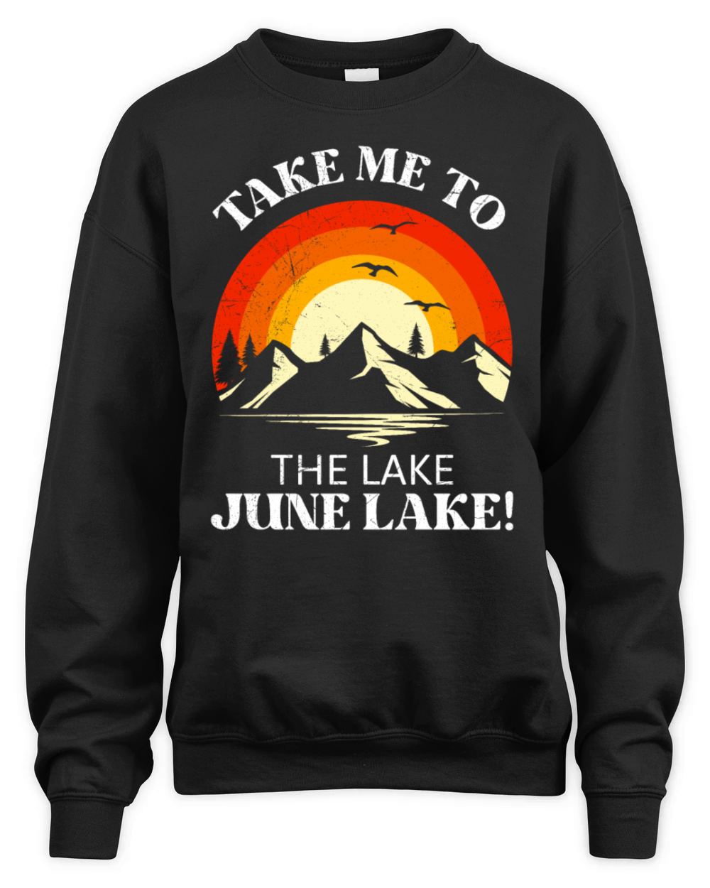 JUNE LAKE CALIFORNIA Fan Vintage Nevada June Unisex Premium Crewneck Sweatshirt