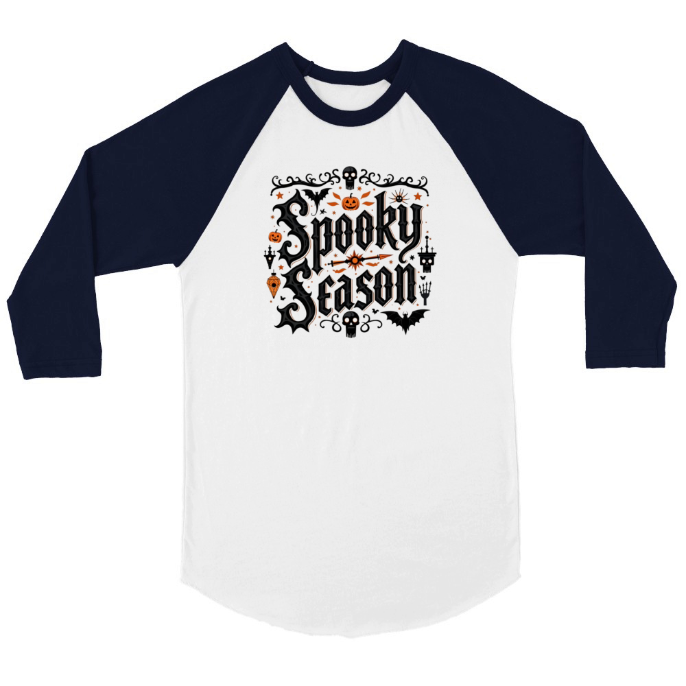 Spooky season Unisex ¾ sleeve Raglan T-shirt