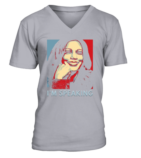 Kamala Harris 2024 Im Speaking Quote Democrats V-Neck T-shirt