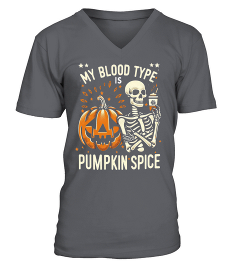 My Blood Type is Pumpkin Spice 03 V-Neck T-shirt