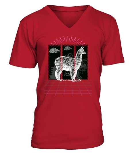 vintage alpacas V-Neck T-shirt