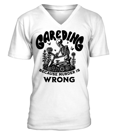 Vintage Love Plant Gardening V-Neck T-shirt