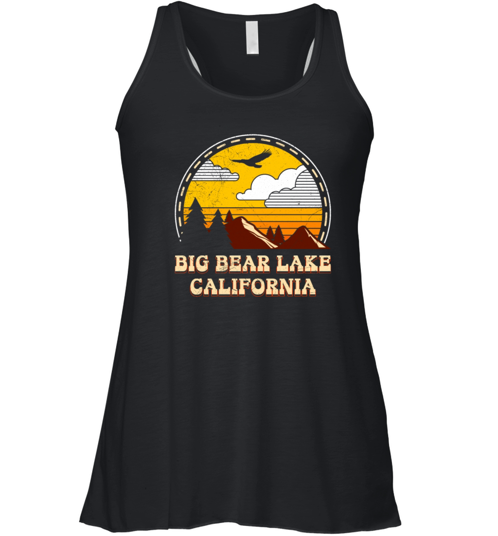 BIG BEAR LAKE CLAIFORNIA Vintage Big Bear Lake Women's Flowy Tank Top